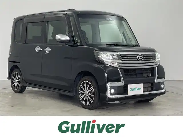 ダイハツ タント カスタムX トップED LTD SAⅢ 埼玉県 2018(平30)年 4.5万km ブラックマイカメタリック 全方位カメラ/バックカメラ/純正SDナビ（NSZN－W66D）/Bluetooth・フルセグ/パノラミックビュー/AHB/オートライト/LEDヘッドライト/両側パワースライドドア/ビルトインETC /プリクラッシュセーフティ/D席シートヒーター/AAC/ステアリングリモコン/ハーフレザーシート/電子格納ミラー/純正14インチアルミホイール/スマートキー/スペアキー1本/プッシュスタート