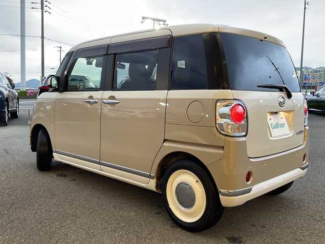 ダイハツ ムーヴ キャンバス G メイクアップ SA Ⅲ 兵庫県 2018(平30)年 7.3万km パールホワイトⅢ/ナチュラルベージュマイカメタリック 2トーン ケンウッドナビ(BT/CD/DVD)/ワンセグTV/パワースライドドア(両側)/バックカメラ/ドライブレコーダー/ETC/コーナーセンサー/スマートアシスト3/・衝突回避支援ブレーキ機能/・衝突警報機能/・車線逸脱警報機能/・誤発進抑制制御機能/・先行車発進お知らせ機能/・オートハイビーム/LEDヘッドランプ(AFS)/ステアリングスイッチ/パイピング付ベージュ専用ファブリックシート/キーフリーシステム/プッシュボタンスタート/イモビライザー/禁煙車
