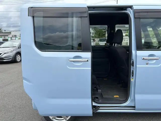 ダイハツ ウェイク G ターボ SA Ⅱ 岡山県 2017(平29)年 3.7万km ミストブルーマイカメタリック ディーラー純正メモリナビ/(NSZN-W67D)/(CD.DVD.SD録音.フルセグ.Bluetooth)/バックカメラ/革巻きステアリング/ステアリングリモコン/LEDオートライト/フォグランプ/両側パワースライドドア/フルフラットシート/アイドリングストップ/スマートアシスト2/プッシュスタート/スマートキー×2/純正ラバーマット/サマータイヤ純正AWセット車載