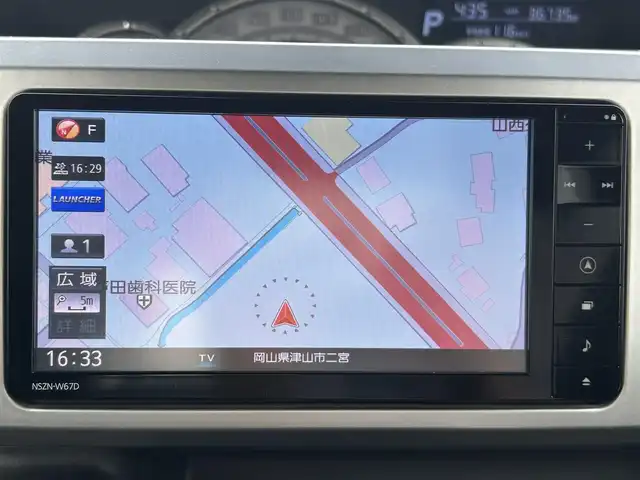 ダイハツ ウェイク G ターボ SA Ⅱ 岡山県 2017(平29)年 3.7万km ミストブルーマイカメタリック ディーラー純正メモリナビ/(NSZN-W67D)/(CD.DVD.SD録音.フルセグ.Bluetooth)/バックカメラ/革巻きステアリング/ステアリングリモコン/LEDオートライト/フォグランプ/両側パワースライドドア/フルフラットシート/アイドリングストップ/スマートアシスト2/プッシュスタート/スマートキー×2/純正ラバーマット/サマータイヤ純正AWセット車載