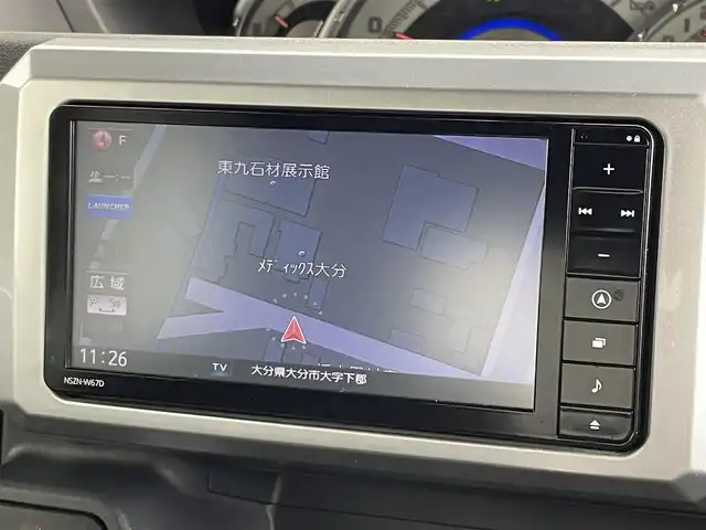 ダイハツ ウェイク G ターボ SA Ⅱ 大分県 2017(平29)年 3.7万km ミストブルーマイカメタリック ディーラー純正メモリナビ/NSZN-W67D/CD/DVD/SD録音/フルセグ/Bluetooth/バックカメラ/革巻きステアリング/ステアリングリモコン/LEDオートライト/フォグランプ/両側パワースライドドア/フルフラットシート/アイドリングストップ/スマートアシスト2/プッシュスタート/スマートキー×2/純正ラバーマット/サマータイヤ純正AWセット車載