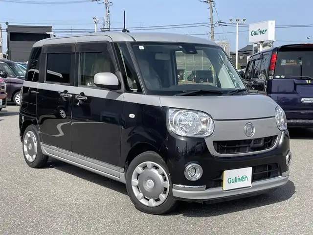 ダイハツ ムーヴ キャンバス X メイクアップ SA Ⅱ 石川県 2017(平29)年 7.4万km スムースグレーマイカメタリック/ブラックマイカメタリック 2トーン 純正8型ナビ/フルセグTV/バックカメラ/LEDヘッドライト/両側スライドドア/スマートアシスト/スマートキー/プッシュスタート/電動ミラー/フォグランプ/ステアリングリモコン/保証書
