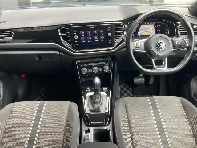 フォルクスワーゲン ＶＷ Ｔ－ロック TSI ブラックスタイル 和歌山県 2022(令4)年 1.9万km 青Ｍ ワンオーナー/純正ナビ　TV/BT/USB/バックカメラ/ETC/BSM/ACC/AppleCarplay/AndroidAuto/360度ドラレコ/LEDヘッドライト/ルーフレール/取扱説明書/保証書/スペアキー