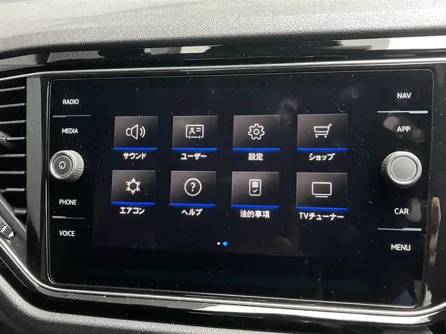 フォルクスワーゲン ＶＷ Ｔ－ロック TSI ブラックスタイル 和歌山県 2022(令4)年 1.9万km 青Ｍ ワンオーナー/純正ナビ　TV/BT/USB/バックカメラ/ETC/BSM/ACC/AppleCarplay/AndroidAuto/360度ドラレコ/LEDヘッドライト/ルーフレール/取扱説明書/保証書/スペアキー
