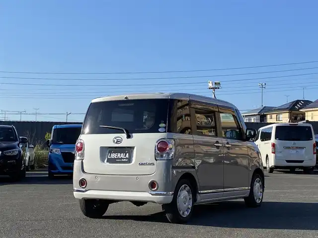 ダイハツ ムーヴ キャンバス G メイクアップ VS SAⅢ 福岡県 2021(令3)年 2.4万km パールホワイトⅢ/スムースグレーマイカメタリック 2トーン 純正9インチナビ/CD/DVD/BT/フルセグ/全方位カメラ/両側パワースライドドア/衝突軽減ブレーキ/D席シートヒーター/LEDヘッドライト/フォグランプ/純正ドアバイザー/純正フロアマット/ETC