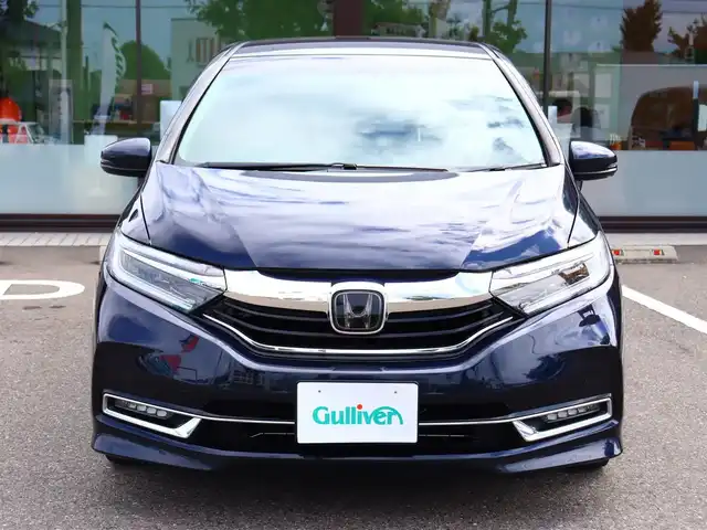 ホンダ シャトル G ホンダセンシング 福島県 2021(令3)年 4.9万km ミッドナイトブルービームM  ワンオーナー / ホンダセンシング/ 純正SDナビ＋フルセグTV/ バックカメラ/ クルーズコントロール/ アイドリングストップ/ 純正フォグランプ/ レーンアシスト/ プッシュスタート/ 横滑り防止/ フロントリアコーナーセンサー/ 純正前後ドライブレコーダー/ 純正ラバーマット/ 新車保証書/ 取扱説明書