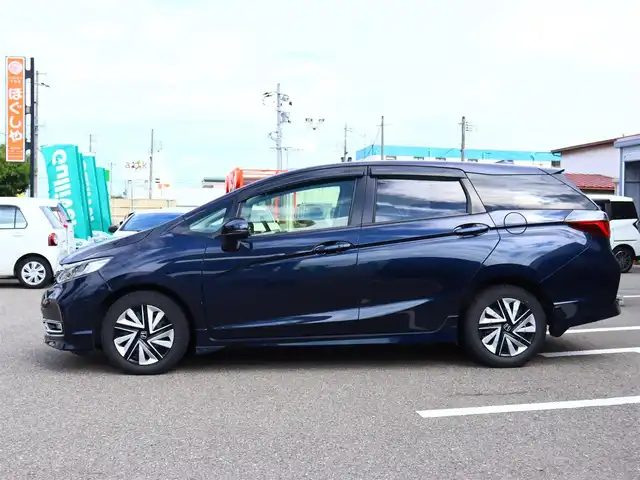 ホンダ シャトル G ホンダセンシング 福島県 2021(令3)年 4.9万km ミッドナイトブルービームM  ワンオーナー / ホンダセンシング/ 純正SDナビ＋フルセグTV/ バックカメラ/ クルーズコントロール/ アイドリングストップ/ 純正フォグランプ/ レーンアシスト/ プッシュスタート/ 横滑り防止/ フロントリアコーナーセンサー/ 純正前後ドライブレコーダー/ 純正ラバーマット/ 新車保証書/ 取扱説明書