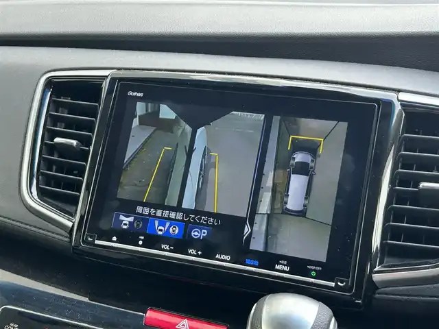 ホンダ オデッセイ ハイブリッド アブソルート・EXホンダセンジング 静岡県 2019(平31)年 3.1万km パール ホンダセンシング/・VSA（ABS＋TCS＋横すべり抑制）/純正7インチナビ/（CD/DVD/Bluetooth/FM/AM/SD）/マルチビューモニター/ETC2.0/カーテンエアバッグ/後席モニター/オートライト/オットマン/キャプテンシート/Wオートエアコン/デュアルエアコン/純正17AW