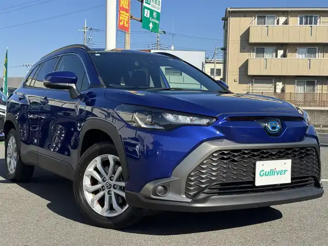 トヨタ カローラ クロス ハイブリッド S 千葉県 2024(令6)年 1.5万km ダークブルーマイカM ワンオーナー/トヨタセーフティーセンス/プリクラッシュセーフティ/レーダークルーズコントロール/レーンキープアシスト/ブラインドスポットモニター/純正ナビ/Bluetooth/バックカメラ/LEDライト/ETC/純正17インチAW/スマートキー/保証書・取説/スペアキー