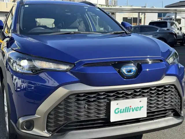 トヨタ カローラ クロス ハイブリッド S 千葉県 2024(令6)年 1.5万km ダークブルーマイカM ワンオーナー/トヨタセーフティーセンス/プリクラッシュセーフティ/レーダークルーズコントロール/レーンキープアシスト/ブラインドスポットモニター/純正ナビ/Bluetooth/バックカメラ/LEDライト/ETC/純正17インチAW/スマートキー/保証書・取説/スペアキー