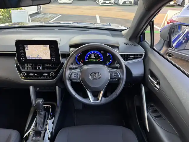 トヨタ カローラ クロス ハイブリッド S 千葉県 2024(令6)年 1.5万km ダークブルーマイカM ワンオーナー/トヨタセーフティーセンス/プリクラッシュセーフティ/レーダークルーズコントロール/レーンキープアシスト/ブラインドスポットモニター/純正ナビ/Bluetooth/バックカメラ/LEDライト/ETC/純正17インチAW/スマートキー/保証書・取説/スペアキー