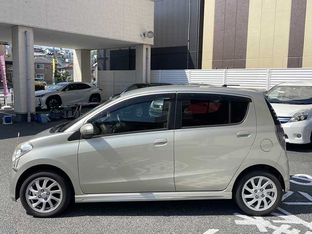 ダイハツ ミラ カスタム RS 広島県 2010(平22)年 10.1万km シャンパンゴールドメタリック /登録時走行距離/　　　　　　　100146キロ/ワンオーナー/純正ナビ/スペアキー×１/新車時整備手帳/　　【保証書】/取扱説明書/