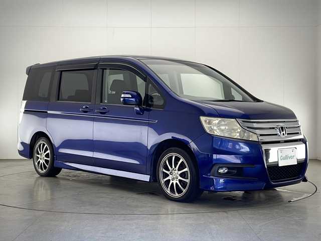 ホンダ ステップワゴン スパーダ Z 宮崎県 2010(平22)年 14.3万km コバルトブルーパール 純正ナビ/Ｂｌｕｅｔｏｏｔｈ/ＡＭ／ＦＭ　/ＣＤ　/ワンセグＴＶ/両側パワースライドドア/ＥＴＣ　/パドルシフト/アイドリングストップ/社外１７インチＡＷ /純正フロアーマット/電動格納ミラー /スペアキー