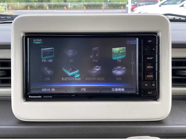 スズキ ラパン L 佐賀県 2019(平31)年 7.1万km フェニックスレッドパール 純正ナビ/全方位カメラ/レーダーブレーキサポート/シートヒーター/アイドリングストップ/ステアリングリモコン/プッシュスタート/スマートキー