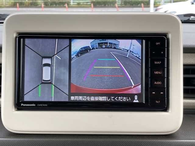 スズキ ラパン L 佐賀県 2019(平31)年 7.1万km フェニックスレッドパール 純正ナビ/全方位カメラ/レーダーブレーキサポート/シートヒーター/アイドリングストップ/ステアリングリモコン/プッシュスタート/スマートキー
