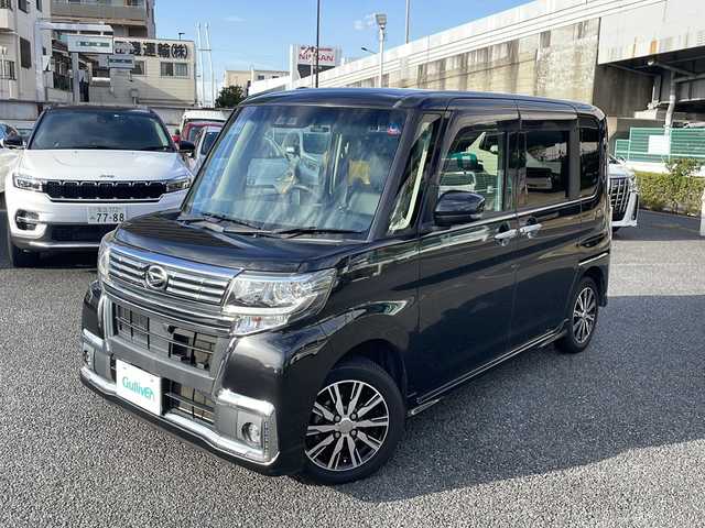ダイハツ タント カスタムX トップED LTD SAⅢ 東京都 2018(平30)年 5.7万km ブラックマイカメタリック 純正メモリナビ　型式：NMZK-W68D/【Bluetooth/TV/DVD/CD/SD】/バックカメラ/アラウンドビューモニター/両側パワースライドドア/スマートアシスト３/・衝突警報機能/・衝突回避支援ブレーキ機能/・誤発進抑制制御機能/・車線逸脱警報機能/・路側逸脱警報機能/・ふらつき警報/・オートハイビーム/ドライブレコーダー/LEDオートライト/D席シートヒーター/プッシュスタート/スマートキー×2