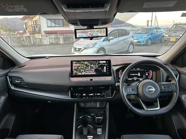 日産 エクストレイル X 山梨県 2022(令4)年 2.3万km ブリリアントホワイトパール/スーパーブラック 2トーン 純正メーカーナビ　/ワンオーナー/フルセグ　/全方位カメラ/インテリジェントルームミラー/プロパイロット/LEDヘッドライト/ドライブレコーダー/両側シートヒーター/純正アルミホイール/ステアリングリモコン/ブラインドスポットモニター