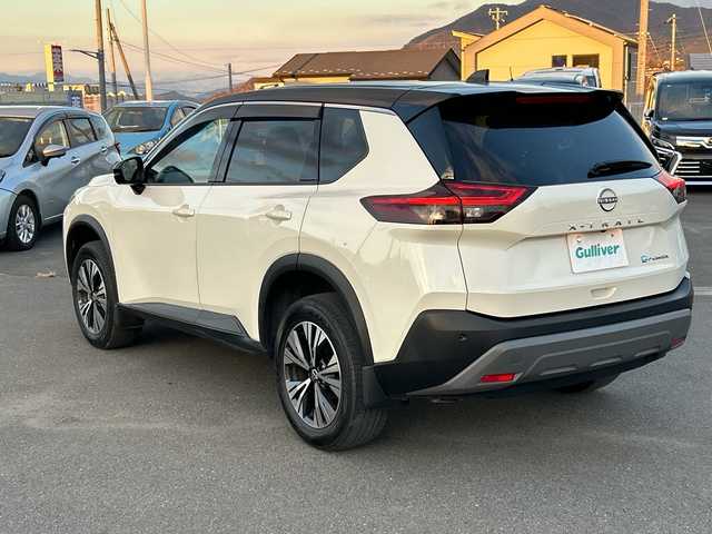 日産 エクストレイル X 山梨県 2022(令4)年 2.3万km ブリリアントホワイトパール/スーパーブラック 2トーン 純正メーカーナビ　/ワンオーナー/フルセグ　/全方位カメラ/インテリジェントルームミラー/プロパイロット/LEDヘッドライト/ドライブレコーダー/両側シートヒーター/純正アルミホイール/ステアリングリモコン/ブラインドスポットモニター