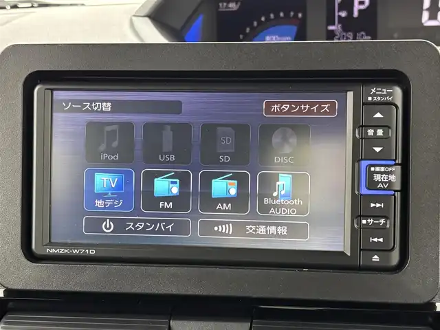 ダイハツ タント カスタム RS 福岡県 2021(令3)年 2.1万km ブラックマイカメタリック ワンオーナー　/純正ナビ／フルセグＴＶ　/ビルトインＥＴＣ　/３６０°ドラレコ　/レーダークルコン　/コーナーセンサー　/衝突被害軽減ブレーキ　/両側電動スライドドア　/シートヒーター　/ハーフレザーシート　/純正１５インチＡＷ　/ＬＥＤヘッドライト