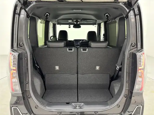 ダイハツ タント カスタム RS 福岡県 2021(令3)年 2.1万km ブラックマイカメタリック ワンオーナー　/純正ナビ／フルセグＴＶ　/ビルトインＥＴＣ　/３６０°ドラレコ　/レーダークルコン　/コーナーセンサー　/衝突被害軽減ブレーキ　/両側電動スライドドア　/シートヒーター　/ハーフレザーシート　/純正１５インチＡＷ　/ＬＥＤヘッドライト