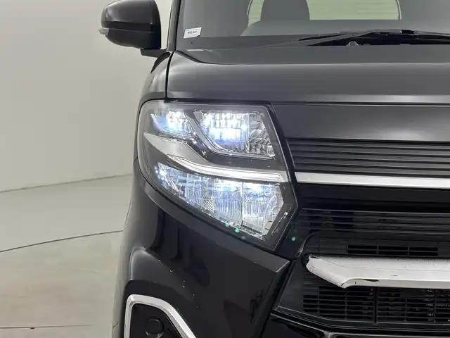 ダイハツ タント カスタム RS 福岡県 2021(令3)年 2.1万km ブラックマイカメタリック ワンオーナー　/純正ナビ／フルセグＴＶ　/ビルトインＥＴＣ　/３６０°ドラレコ　/レーダークルコン　/コーナーセンサー　/衝突被害軽減ブレーキ　/両側電動スライドドア　/シートヒーター　/ハーフレザーシート　/純正１５インチＡＷ　/ＬＥＤヘッドライト