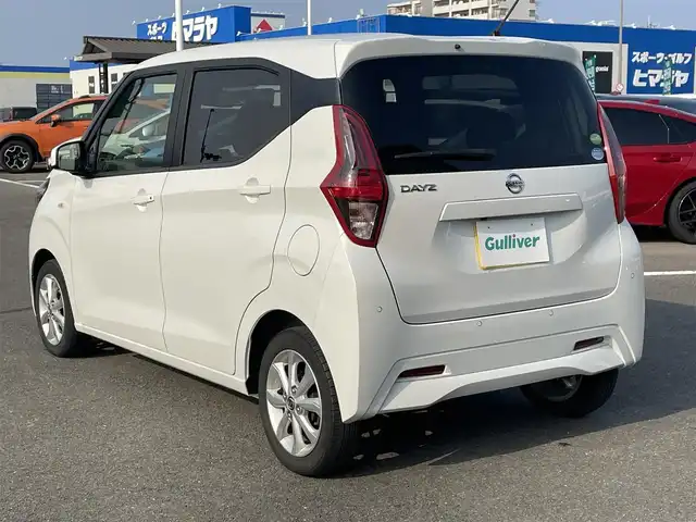 日産 デイズ X 長崎県 2020(令2)年 3万km ホワイトパール プッシュスタート/社外SDナビ/CD/BT/AUX/ワンセグTV/バックカメラ/エマージェンシーブレーキ/純正14インチAW/オートライト/ETC