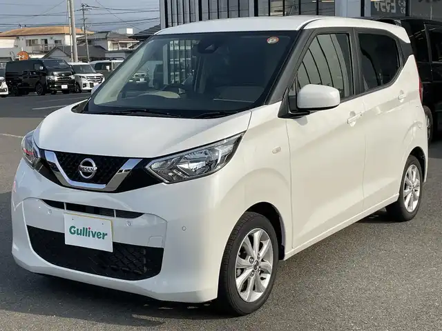 日産 デイズ X 長崎県 2020(令2)年 3万km ホワイトパール プッシュスタート/社外SDナビ/CD/BT/AUX/ワンセグTV/バックカメラ/エマージェンシーブレーキ/純正14インチAW/オートライト/ETC