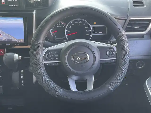 ダイハツ トール カスタムG 島根県 2023(令5)年 2.6万km ブラックマイカメタリック 社外ナビ/CD/DVD/DTV/Bluetooth/全方位カメラ/両側パワースライドドア/レーダークルーズコントロール/ステアリングスイッチ/社外AW付きスタッドレス積込/アイドリングストップ/LEDオートライト/コーナーセンサー /ビルトインETC/電子パーキング/純正フロアマット/純正ドアバイザー/スマートキー/スペアキー