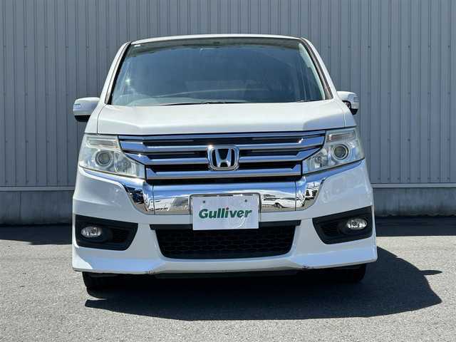 ホンダ ステップワゴン スパーダ パワーエディション 神奈川県 2013(平25)年 10.8万km ホワイトオーキッドパール 純正9インチメモリナビ/CD/DVD/Bluetooth/フルセグ/【VXM-135VFNi】/フリップダウンモニター/両側パワースライドドア/バックカメラ/レザー調シートカバー/パドルシフト/ステアリングスイッチ/ドアバイザー/フロアマット/ウィンカーミラー/ビルトインETC
