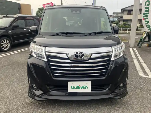 トヨタ ルーミー カスタムG 愛知県 2020(令2)年 4.4万km ブラックマイカメタリック スマートアシスト/衝突回避支援ブレーキサポート/カロッツェリア9インチメモリーナビ/地デジ　フルセグ/DVDビデオ&CD/Bluetoothオーディオ/バックカメラ/クルーズコントロール/シートヒーター/ビルトインETC/スマートキー×2ケ/プッシュスタート/両側パワースライドドア/ステアリングスイッチ/LEDヘッドライト/オートマチックハイビーム/オートライト/純正アルミホイル/純正フロアマット/保証書取説有り