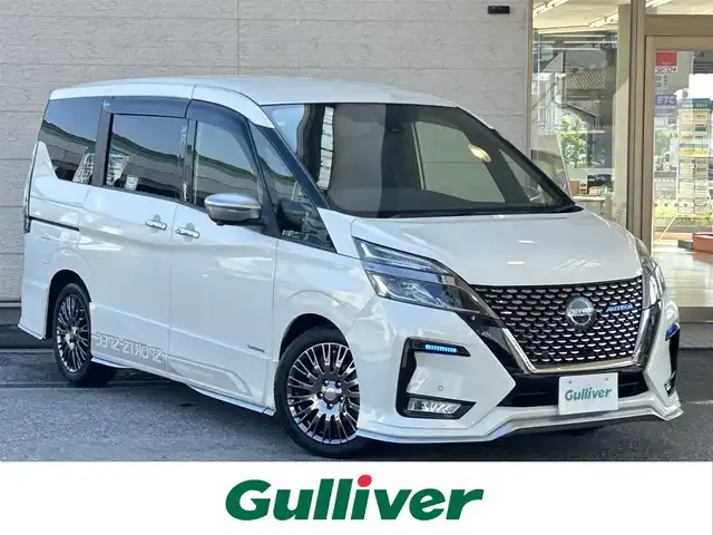 日産 セレナ オーテック スポーツスペック 兵庫県 2021(令3)年 3.3万km ブリリアントホワイトパール 純正10インチメモリーナビ/（CD/DVD/BT/フルセグTV）/全方位カメラ/プロパイロット/レーダークルーズコントロール/レーンキーピングサポート/ブラインドスポットモニター/デジタルインナーミラー/前席シートヒーター/ハンドルヒーター/両側パワースライドドア/純正フロアマット/ドアバイザー/スマートキー