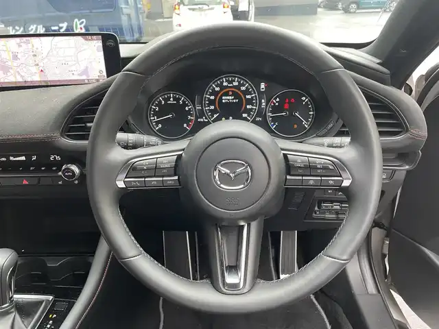 マツダ マツダ３ファストバック 20S レトロスポーツED 滋賀県 2025(令7)年 0.3万km プラチナクォーツメタリック 純正ナビ/【Bluetooth/フルセグTV/USB】/BOSEサウンド/全方位カメラ/前後ドライブレコーダー/ETC/ハーフレザーシート/パワーシート/シートヒーター/ハンドルヒーター/スマート・ブレーキ・サポート/AT誤発進抑制制御/マツダ・レーダー・クルーズ・コントロール/レーンキープ・アシスト・システム/車線逸脱警報システム/ブラインド・スポット・モニタリング/後側方接近車両検知/ドライバー・アテンション・アラート/前後パーキングセンサー/パドルシフト/LEDヘッドライト
