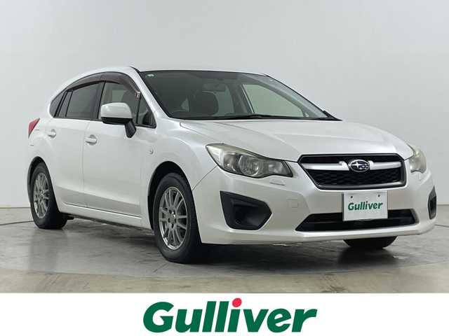 スバル インプレッサ スポーツ 1．6i 道央・札幌 2014(平26)年 5.5万km サテンホワイトパール 社外ナビ（AVIC-MRZ02）/前方ドライブレコーダー/（DRV-230）/ワンセグTV/ETC/純正フロアマット/ドアバイザー/リモコンキー/社外15インチアルミホイール/純正ホイールキャップ付きサマータイヤ積込