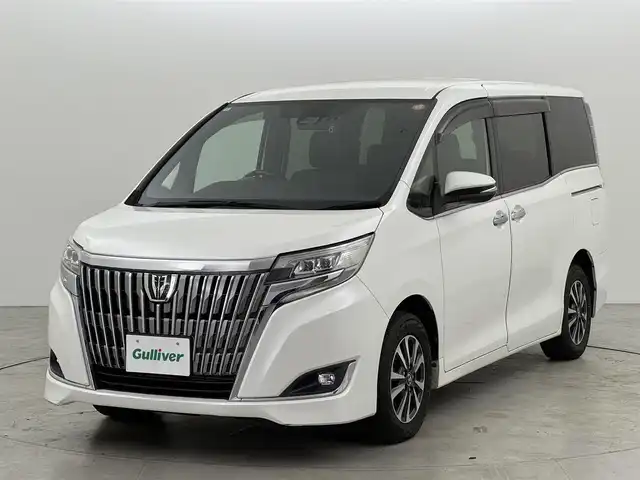 トヨタ エスクァイア Gi 福岡県 2018(平30)年 5.2万km ホワイトパールクリスタルシャイン 純正ナビ／フルセグＴＶ　/バックカメラ/ビルトインＥＴＣ　/前方ドラレコ　/クルーズコントロール　/衝突被害軽減　/レーンキープ　/両側電動スライドドア　/ＭＴモード付ＡＴ　/シートヒーター　/純正１５インチＡＷ　/ＬＥＤヘッドライト