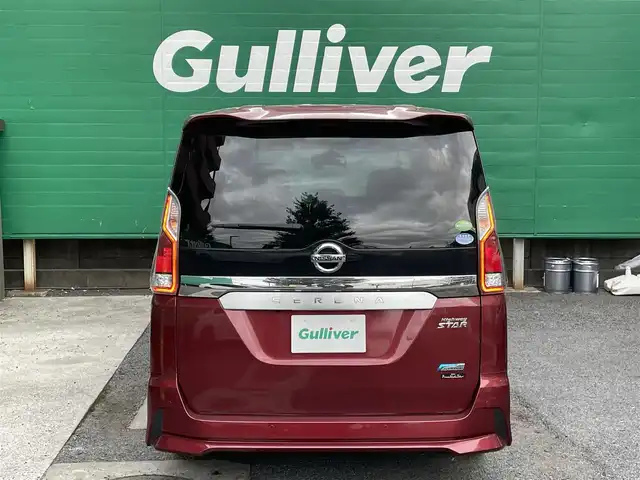 日産 セレナ ハイウェイスター プロパイロットED 東京都 2017(平29)年 5.2万km マルーンレッド 快適パック/・前席シートバックポケット/・3列目パーソナルテーブル/・2/3列目USB電源ソケット/・2列目超ロングスライド/横スライドシート/・3列目シートスライド機構/ナビ取り付けパッケージ/・ステアリングスイッチ/純正メモリナビ/(MM316D-W)/(CD/DVD/BT/フルセグTV/USB/SD/AUX/ipod)/ハイウェイスタープロパイロットエディション/・プロパイロット/・クルーズコントロール/・車線逸脱防止システム/コーナーセンサー/両側パワースライドドア/イージークローザー/ドライブレコーダー(CSD-600FHR)/電動パーキングブレーキ/オートブレーキホールド/オートライト/アイドリングストップ/純正フロアマット/SRSエアバッグ(運転席＋助手席＋サイドカーテン)/インテリジェントキー/プッシュスタート/取扱説明書/保証書/スペアキー