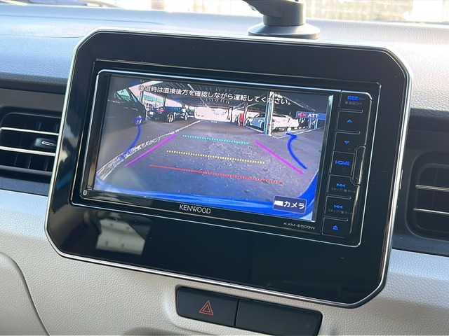 スズキ イグニス ハイブリッド S セレクション 広島県 2018(平30)年 1.6万km スピーディーブルーM 禁煙車/デュアルカメラブレーキサポート/車線逸脱警報/純正ナビ（KXM-E503W）/・フルセグ/CD/DVD/SD/BT/バックカメラ/革巻きステアリング/ステアリングスイッチ/シートヒーター/LEDヘッドライト/電動格納ウィンカーミラー/スマートキー/プッシュスタート/スペアキー/前ドライブレコーダー/ETC/純正フロアマット/純正ドアバイザー/Wエアバック