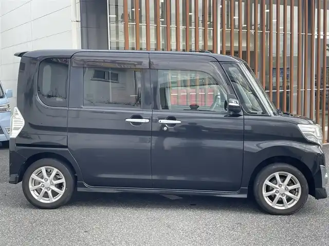 ダイハツ タント カスタム X トップED SA 千葉県 2014(平26)年 8.7万km ブラックマイカメタリック (株)IDOMが運営する【じしゃロン八千代店】の自社ローン対象車両になります。こちらは現金またはオートローンご利用時の価格です。自社ローンご希望の方は別途その旨お申付け下さい/純正SDナビ/パワースライドドア/Bluetooth接続/バックカメラ