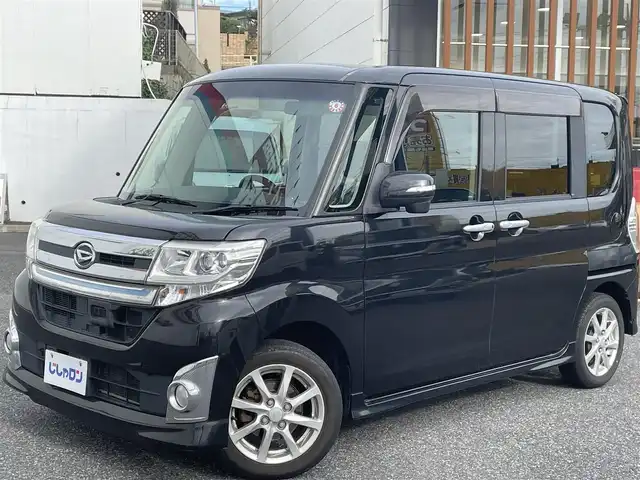 ダイハツ タント カスタム X トップED SA 千葉県 2014(平26)年 8.7万km ブラックマイカメタリック (株)IDOMが運営する【じしゃロン八千代店】の自社ローン対象車両になります。こちらは現金またはオートローンご利用時の価格です。自社ローンご希望の方は別途その旨お申付け下さい/純正SDナビ/パワースライドドア/Bluetooth接続/バックカメラ