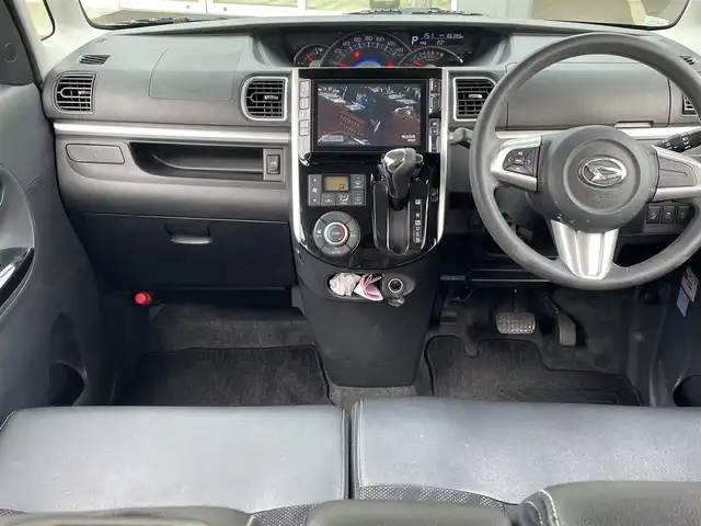 ダイハツ タント カスタム X トップED SA 千葉県 2014(平26)年 8.7万km ブラックマイカメタリック (株)IDOMが運営する【じしゃロン八千代店】の自社ローン対象車両になります。こちらは現金またはオートローンご利用時の価格です。自社ローンご希望の方は別途その旨お申付け下さい/純正SDナビ/パワースライドドア/Bluetooth接続/バックカメラ