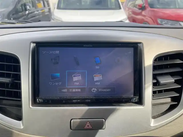 スズキ ワゴンＲ FX 千葉県 2014(平26)年 11.5万km シルキーシルバーメタリック 社外ナビ(AM/FM/CD/DVD/SD/ワンセグ)/キーレス/アイドリングストップ/純正フロアマット/ヘッドライトレベライザー/衝突被害軽減ブレーキ/電動格納ミラー