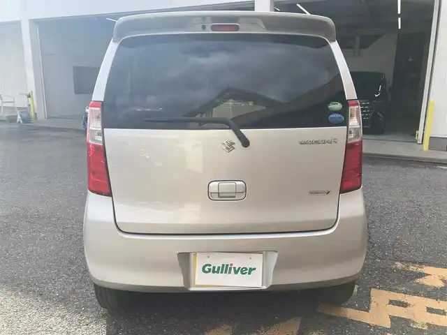 スズキ ワゴンＲ FX 千葉県 2014(平26)年 11.5万km シルキーシルバーメタリック 社外ナビ(AM/FM/CD/DVD/SD/ワンセグ)/キーレス/アイドリングストップ/純正フロアマット/ヘッドライトレベライザー/衝突被害軽減ブレーキ/電動格納ミラー