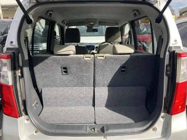 スズキ ワゴンＲ FX 千葉県 2014(平26)年 11.5万km シルキーシルバーメタリック 社外ナビ(AM/FM/CD/DVD/SD/ワンセグ)/キーレス/アイドリングストップ/純正フロアマット/ヘッドライトレベライザー/衝突被害軽減ブレーキ/電動格納ミラー