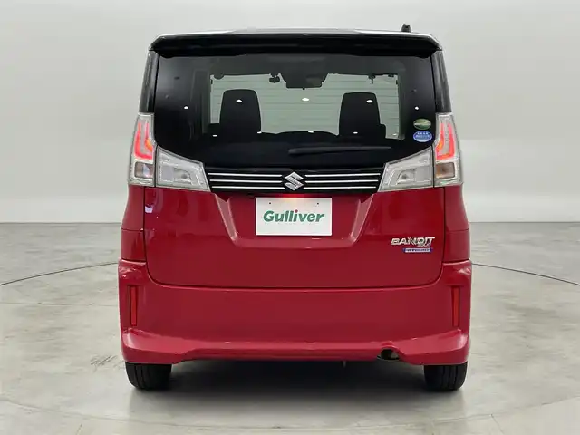 スズキ ソリオ バンディット HV MV 福岡県 2020(令2)年 6万km ファーベントレッド/スーパーブラックパール 純正８型ナビ（ＢＴ，フルセグＴＶ）　/全方位カメラ　/前方ドライブレコーダー　/ＡＣＣ　/コーナーセンサー　/衝突被害軽減ブレーキ　/レーンキープ　/パドルシフト　/両側電動スライドドア　/シートヒーター　/ＬＥＤライト