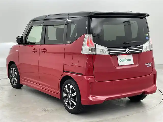 スズキ ソリオ バンディット HV MV 福岡県 2020(令2)年 6万km ファーベントレッド/スーパーブラックパール 純正８型ナビ（ＢＴ，フルセグＴＶ）　/全方位カメラ　/前方ドライブレコーダー　/ＡＣＣ　/コーナーセンサー　/衝突被害軽減ブレーキ　/レーンキープ　/パドルシフト　/両側電動スライドドア　/シートヒーター　/ＬＥＤライト