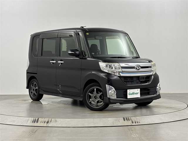 ダイハツ タント カスタム RS スマセレSA&SN 埼玉県 2014(平26)年 9.6万km ブラックマイカメタリック 純正7型SDナビ/（BT/CD/DVD/USB/フルTV）/バックカメラ/両側パワースライドドア/ビルトインETC/純正フロアマット/AAC/スマートキー