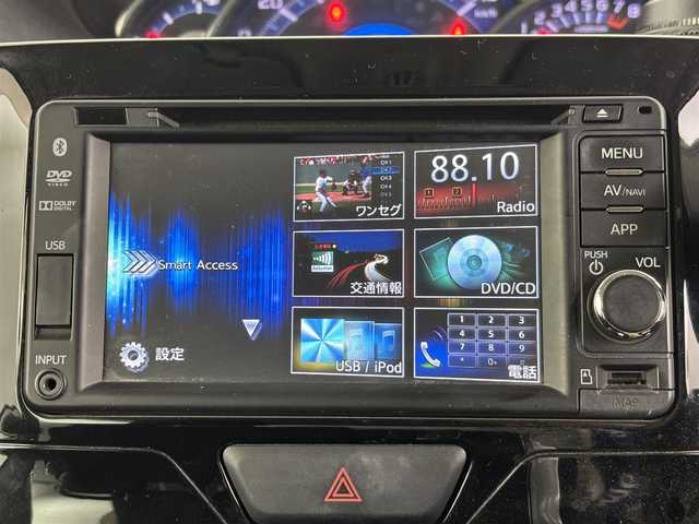 ダイハツ タント カスタム RS スマセレSA&SN 埼玉県 2014(平26)年 9.6万km ブラックマイカメタリック 純正7型SDナビ/（BT/CD/DVD/USB/フルTV）/バックカメラ/両側パワースライドドア/ビルトインETC/純正フロアマット/AAC/スマートキー