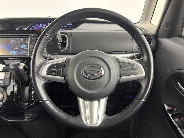 ダイハツ タント カスタム RS スマセレSA&SN 埼玉県 2014(平26)年 9.6万km ブラックマイカメタリック 純正7型SDナビ/（BT/CD/DVD/USB/フルTV）/バックカメラ/両側パワースライドドア/ビルトインETC/純正フロアマット/AAC/スマートキー