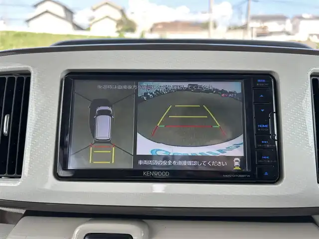 ダイハツ ムーヴ キャンバス G メイクアップ リミテッド　SAⅢ 岡山県 2021(令3)年 3.5万km パールホワイトⅢ/ナチュラルベージュマイカメタリック 2トーン 社外メモリナビ　MDV-D708BTW/フルセグTV、CD、DVD、Bluetooth、AM、FM/バックカメラ/両側パワースライドドア/全方位カメラ/LEDヘッドライト/スマートキー/プッシュスタート/スマートアシスト3/・衝突回避支援ブレーキ/・誤発進抑制機能/・オートハイビーム/・車線はみだし警報/・先行車発進お知らせ機能