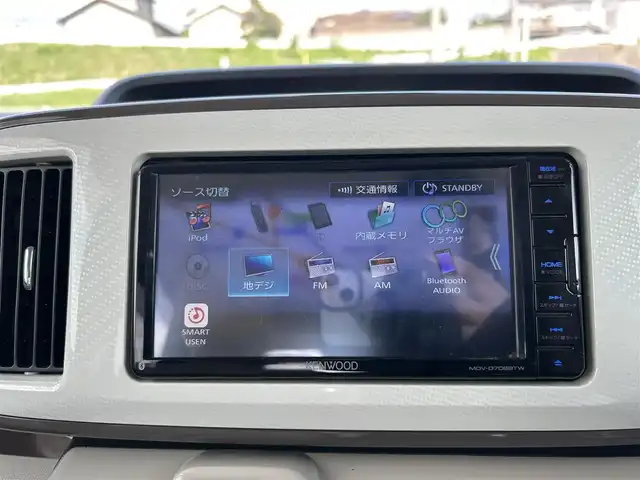 ダイハツ ムーヴ キャンバス G メイクアップ リミテッド　SAⅢ 岡山県 2021(令3)年 3.5万km パールホワイトⅢ/ナチュラルベージュマイカメタリック 2トーン 社外メモリナビ　MDV-D708BTW/フルセグTV、CD、DVD、Bluetooth、AM、FM/バックカメラ/両側パワースライドドア/全方位カメラ/LEDヘッドライト/スマートキー/プッシュスタート/スマートアシスト3/・衝突回避支援ブレーキ/・誤発進抑制機能/・オートハイビーム/・車線はみだし警報/・先行車発進お知らせ機能