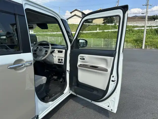 ダイハツ ムーヴ キャンバス G メイクアップ リミテッド　SAⅢ 岡山県 2021(令3)年 3.5万km パールホワイトⅢ/ナチュラルベージュマイカメタリック 2トーン 社外メモリナビ　MDV-D708BTW/フルセグTV、CD、DVD、Bluetooth、AM、FM/バックカメラ/両側パワースライドドア/全方位カメラ/LEDヘッドライト/スマートキー/プッシュスタート/スマートアシスト3/・衝突回避支援ブレーキ/・誤発進抑制機能/・オートハイビーム/・車線はみだし警報/・先行車発進お知らせ機能